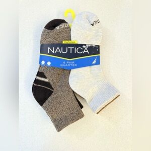 Nautica Men's Socks - Black, Brown, and Cream